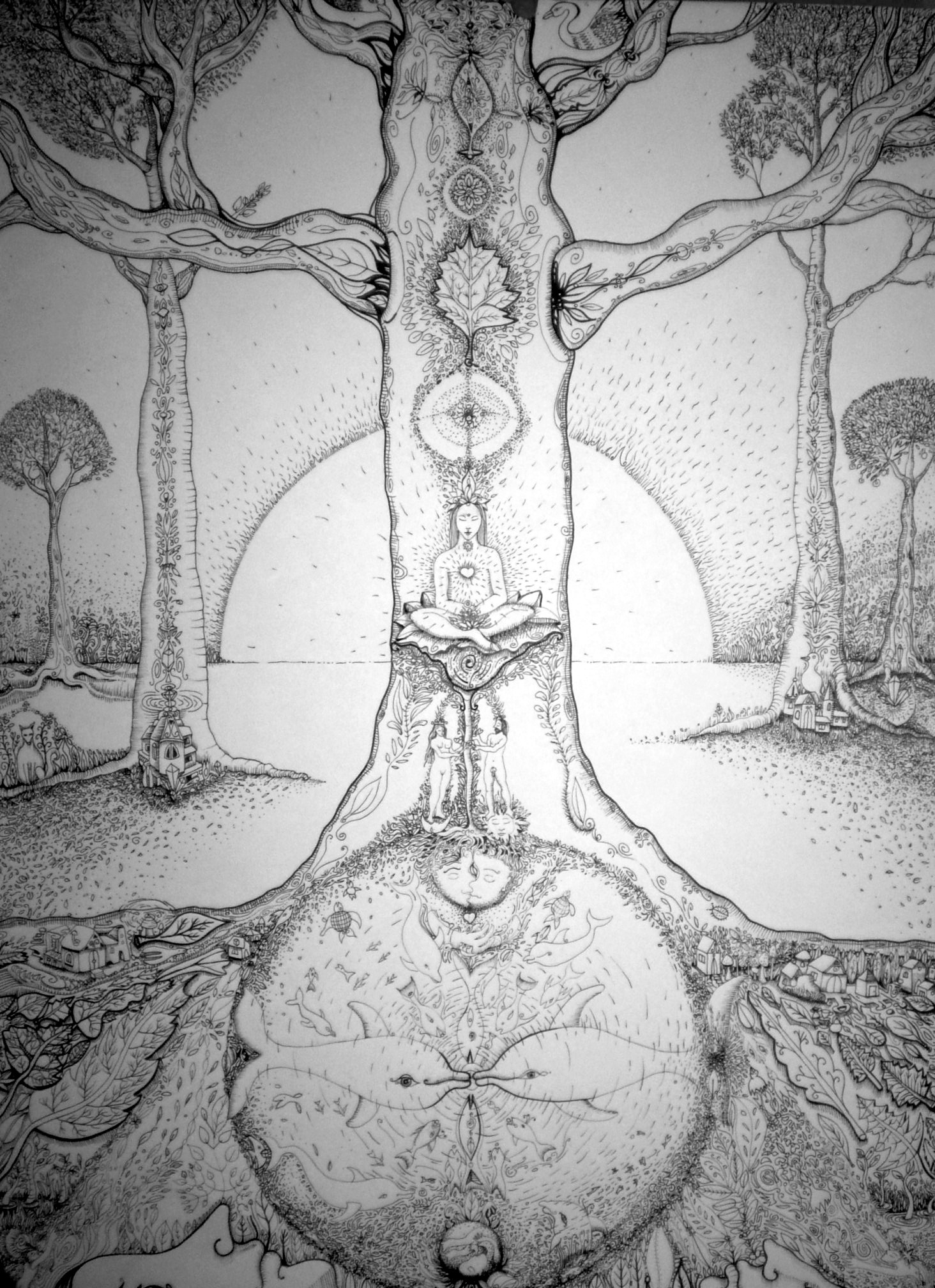 Arte Místico Círculo Verde