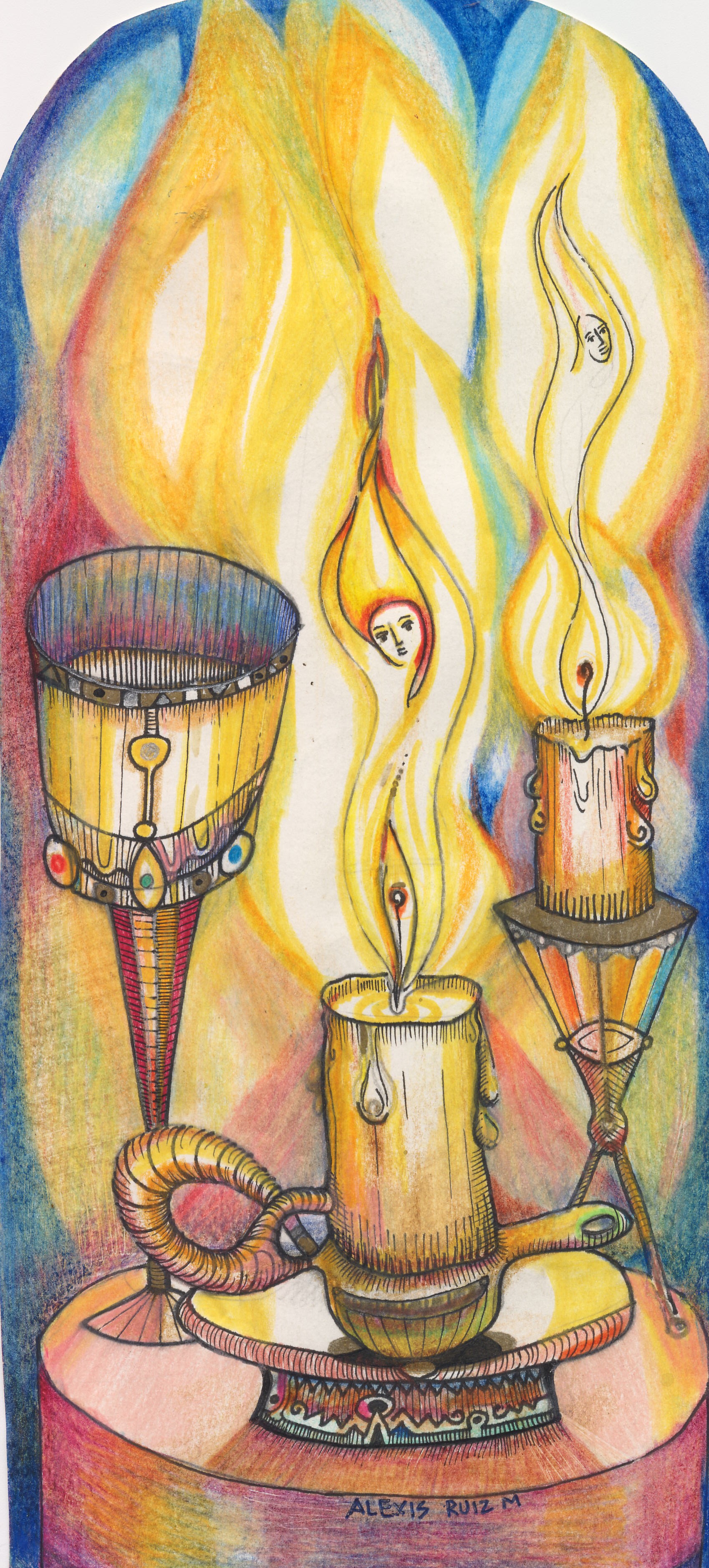 Arte Místico Círculo Verde